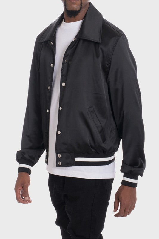 LUXURY Satin Bomber Jacket