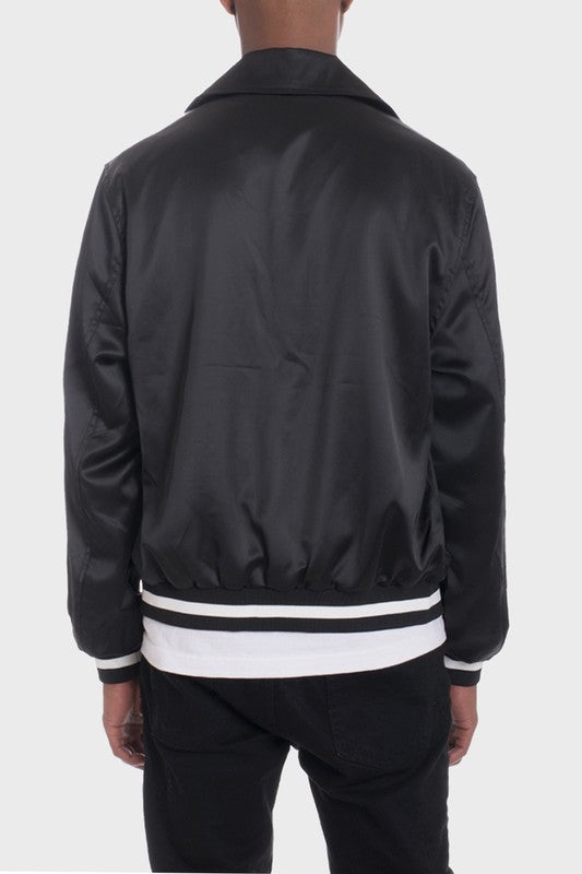 LUXURY Satin Bomber Jacket