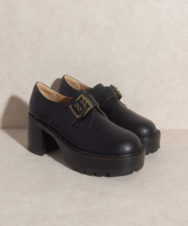 OASIS SOCIETY Sarah   Buckled Platform Loafers