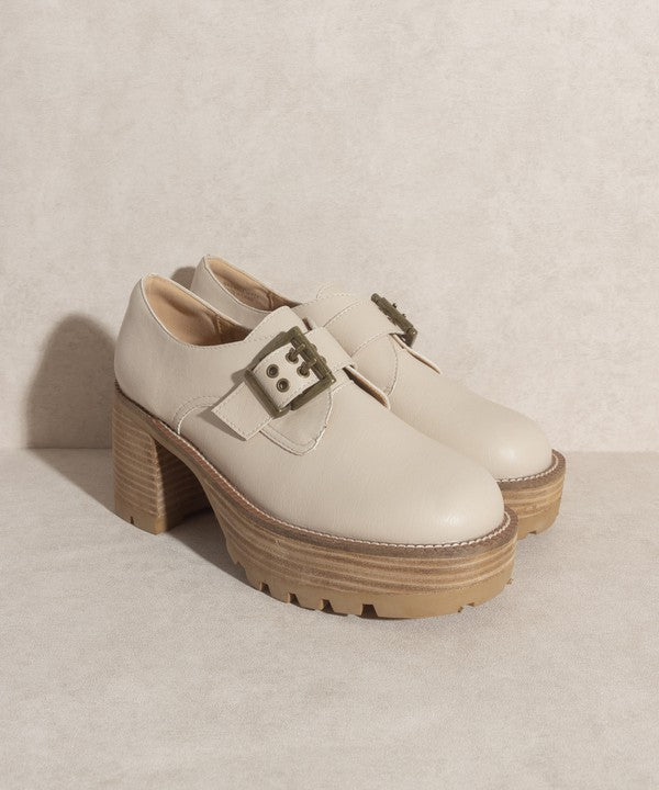 OASIS SOCIETY Sarah   Buckled Platform Loafers