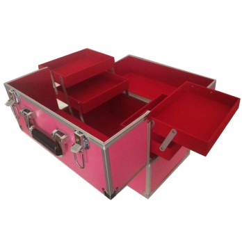 Makeup Train Case Cosmetic Makeup Case Box