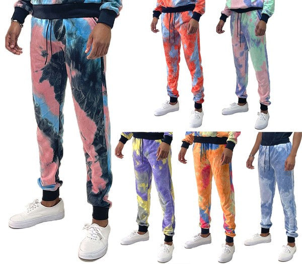 COTTON TYE DYE SWEAT PANTS