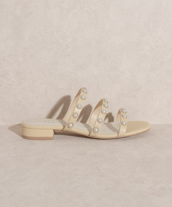 OASIS SOCIETY Valerie   Pearl Flat Sandals