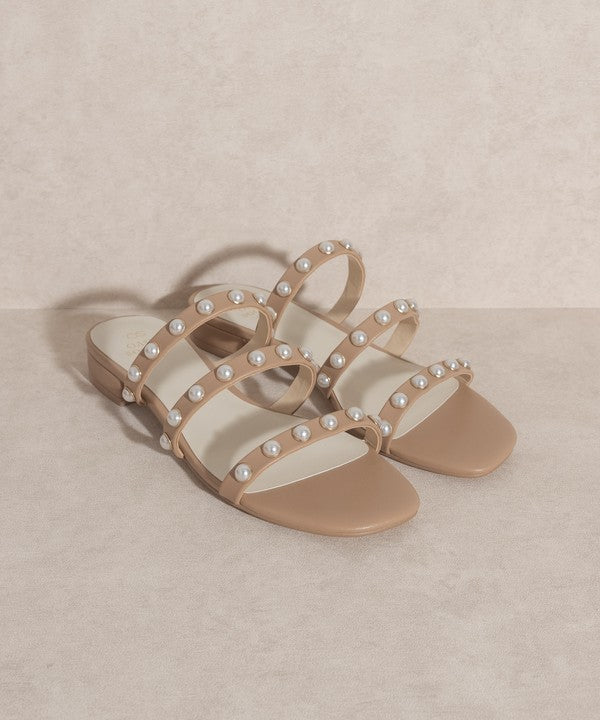 OASIS SOCIETY Valerie   Pearl Flat Sandals