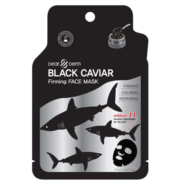 10P-Black Caviar Firming Repair Face Mask Sheet