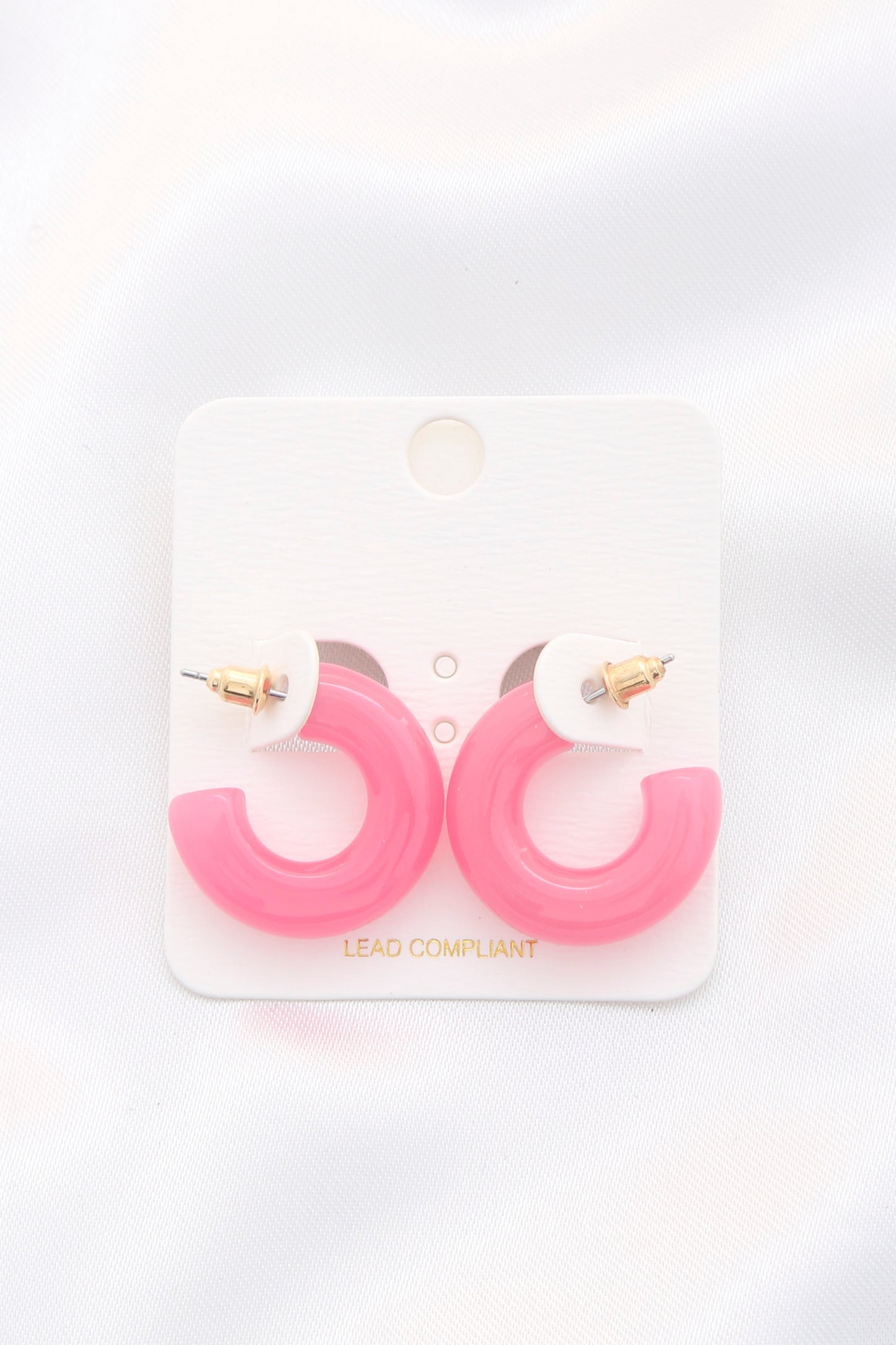 Color Acrylic Pipe Hoop Earring