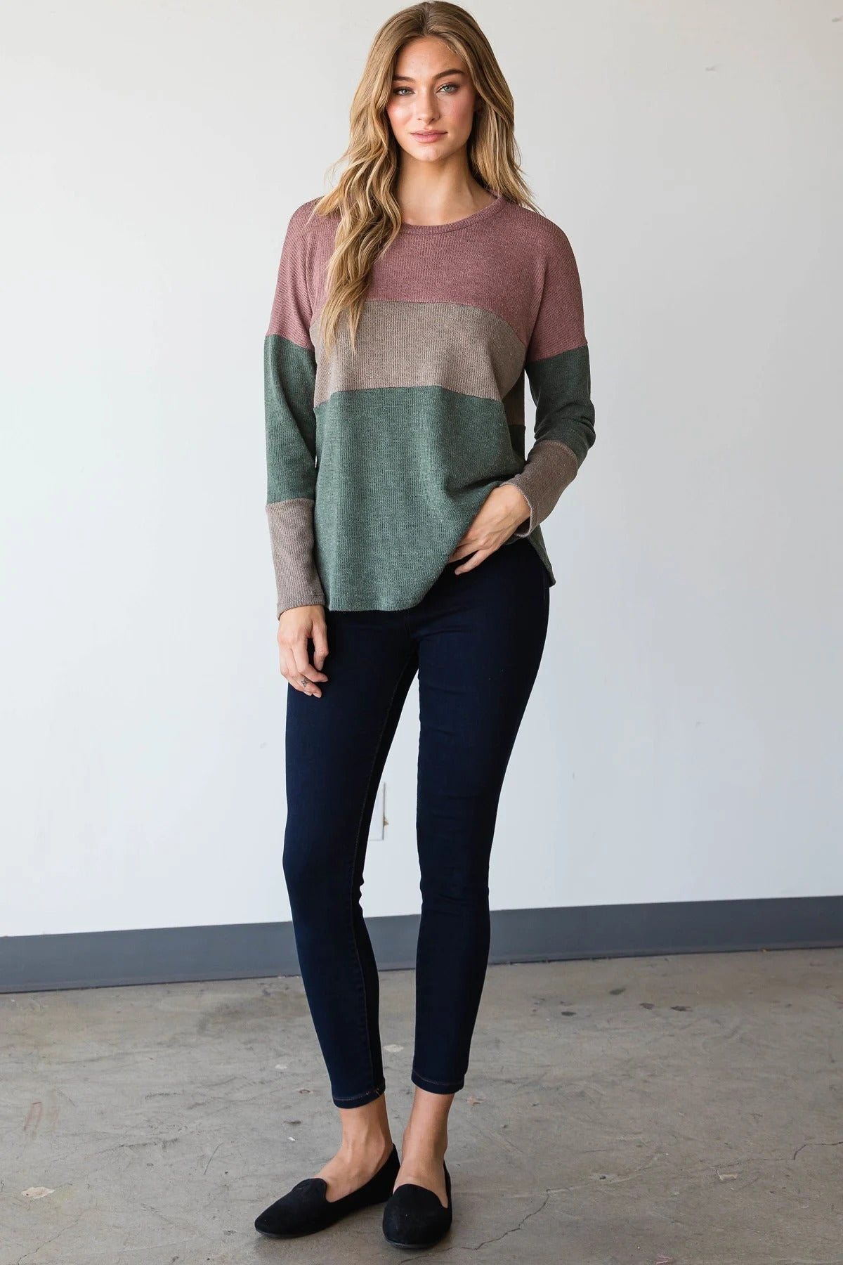 Stylish Colorblock Top